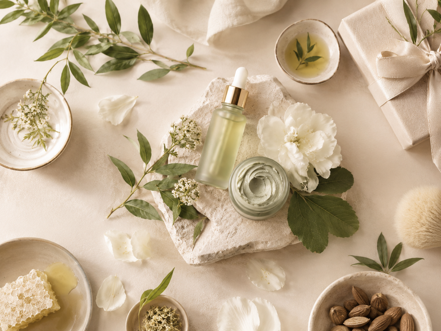 Botanical ingredients and premium skincare products